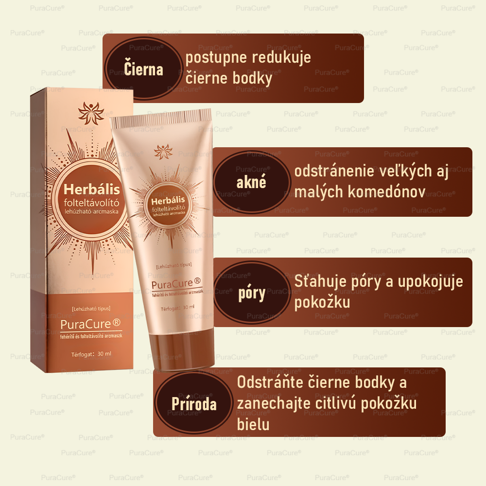 💟𝗣𝘂𝗿𝗮𝗖𝘂𝗿𝗲® Bieliaca a zosvetľujúca maska na tvár | Prírodné zložky, ktoré dlhodobo odstraňujú pigmentové škvrny, pehy a slnečné škvrny🌿🌿