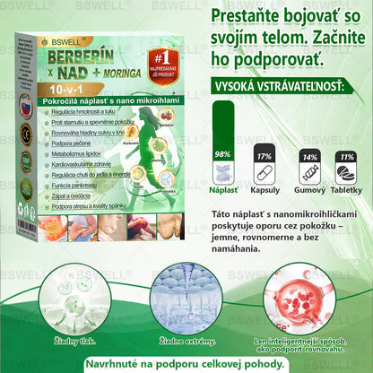 BSWELL® Nano mikronidla chudnúci náplasť (Rýchlo raz denne, viditeľné zmeny do 28 dní) Pre obezitu, kardiovaskulárne zdravie, cukrovku, spánkovú apnoe, zdravie kĺbov, problémy s kĺbmi a ďalšie