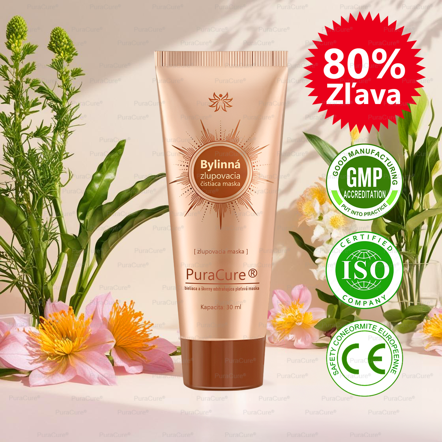💟𝗣𝘂𝗿𝗮𝗖𝘂𝗿𝗲® Bieliaca a zosvetľujúca maska na tvár | Prírodné zložky, ktoré dlhodobo odstraňujú pigmentové škvrny, pehy a slnečné škvrny🌿🌿