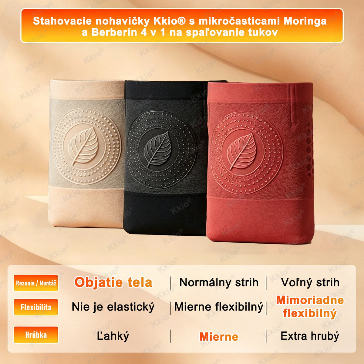Objavte tajomstvo – Kkio® 4 v 1 tvarovacie a spaľovačské kraťasy s mikronizovanou moringou a borberínom 🔥🔥